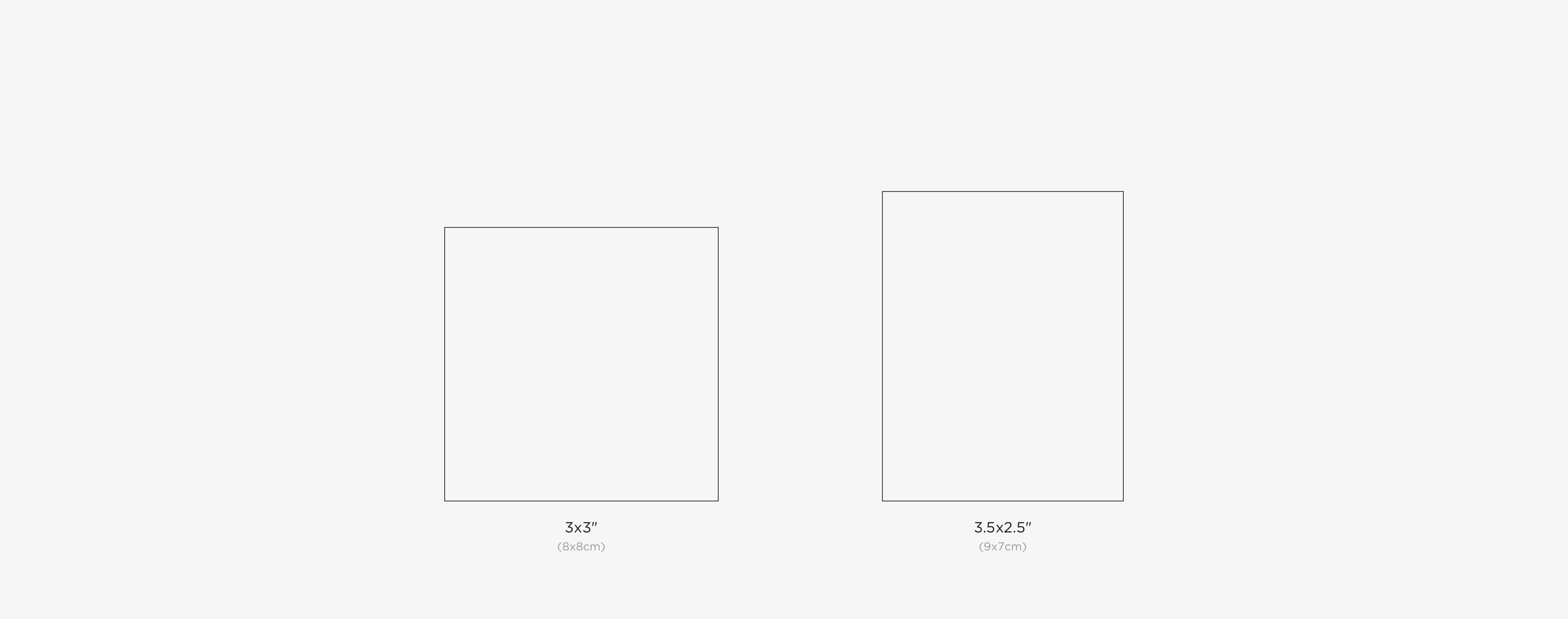 graphic showing layflat photo book sizes
