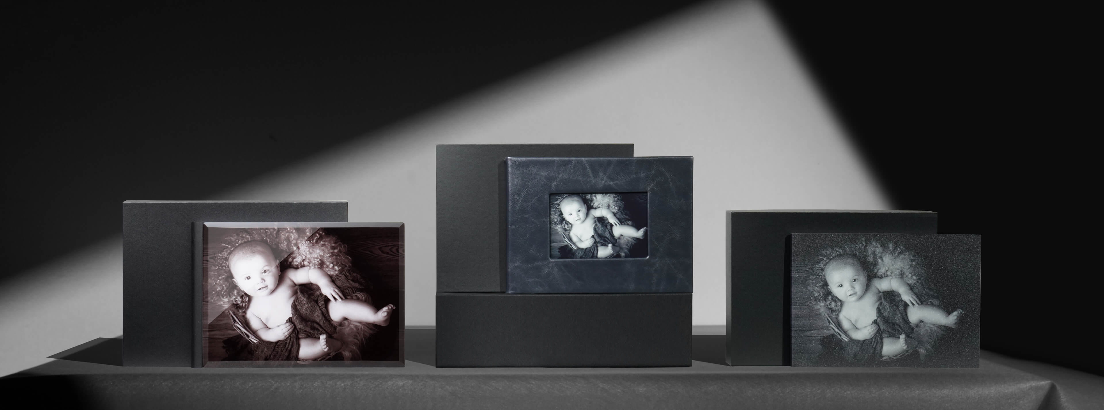 three gift box album sets with different style albums