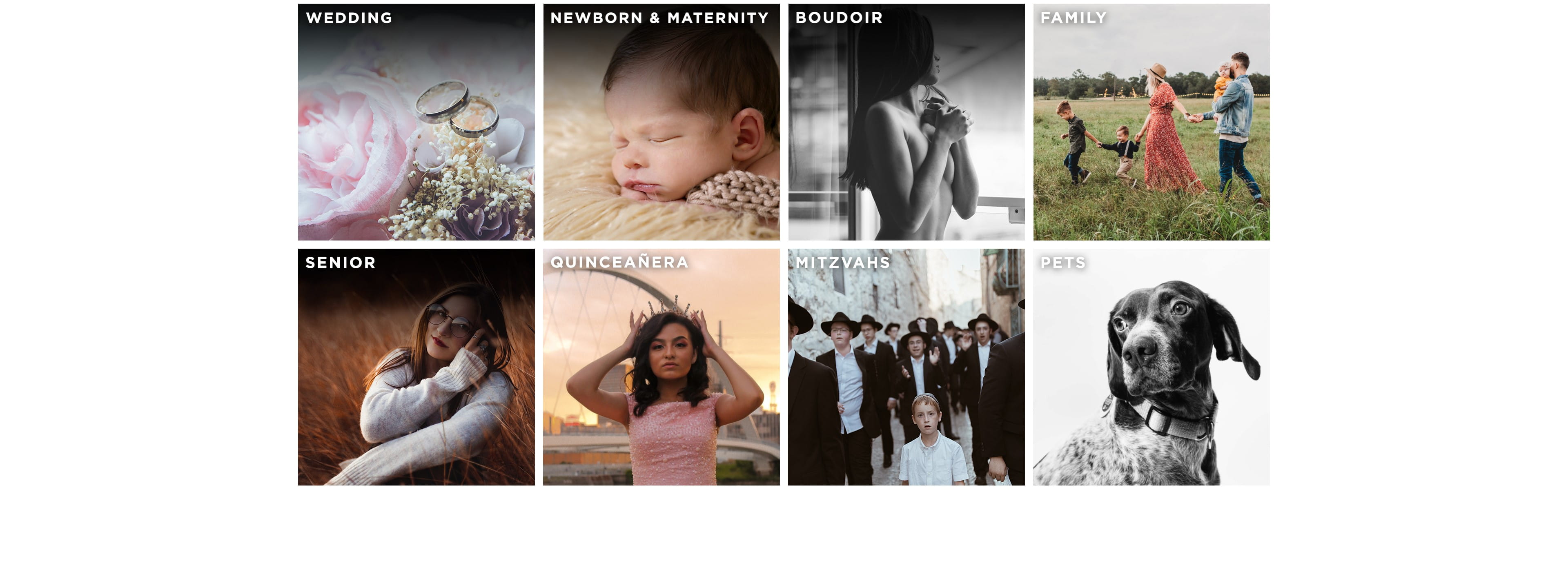 zno slideshow used to create slideshows for wedding, newborn & maternity, boudoir, children, family, seniors, quinceañeras, mitzvahs and pets