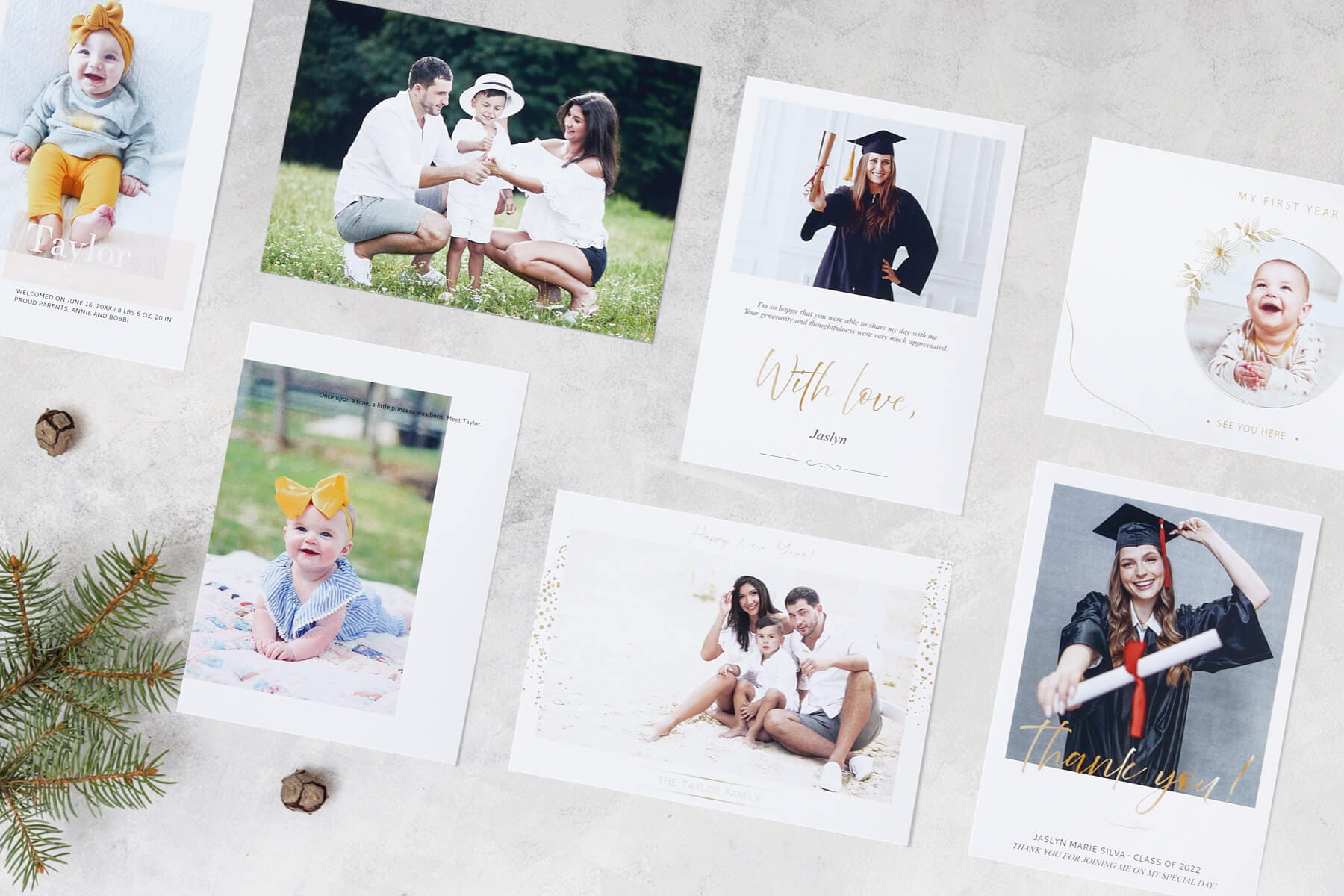 Folded Card | Many Designs For Pro Photographers | Zno™